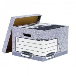Cheap Stationery Supply of Bankers Box Storage Box Large Grey (Pack of 10) 01810-FFLP BB0181070 Office Statationery