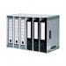 A photo of this Bankers Box system file store module showcases a sleek grey design with the familiar Fellowes logo. A perfect storage solution for any office space, this module features a Bankers Box drawer for easy organization.