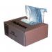 The photograph captures a stack of sturdy, translucent bags designed for Fellowes shredders. Each bag has a 28L capacity and the pack contains 100 bags, making it ideal for bulk shredding needs. The bags are neatly arranged and clearly labeled with the brand logo and product name.