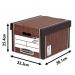 Bankers Box Premium Classic Box Wood Grain (Pack of 5) 7250513 BB57825