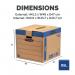 Bankers Box SmoothMove Fastfold Removal Box Large 85 Litre BrownBlue (Pack of 5) 6205301 BB60704