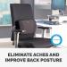 Fellowes PlushTouch Back Support Black 8026501 BB72232