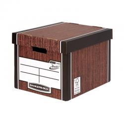 Cheap Stationery Supply of Bankers Box Woodgrain Tall Premium Storage Box (Pack of 10) 7260501 BB725 Office Statationery