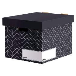 Cheap Stationery Supply of Bankers Box Decor Storage Box Grey (Pack of 5) 4482801 BB76831 Office Statationery