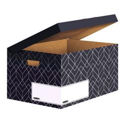 Cheap Stationery Supply of Bankers Box Decor Flip Top Box Grey (Pack of 5) 4483601 BB76835 Office Statationery
