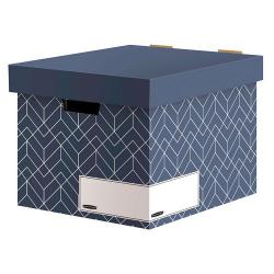 Cheap Stationery Supply of Bankers Box Decor Storage Box Blue (Pack of 5) 4483701 BB76836 Office Statationery