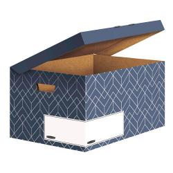 Cheap Stationery Supply of Bankers Box Decor Flip Top Box Blue (Pack of 5) 4484101 BB76840 Office Statationery