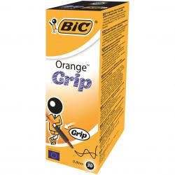 Cheap Stationery Supply of Bic Orange Cristal Grip Ballpoint Pen Black (Pack of 20) 811925 BC00901 Office Statationery