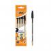 Bic Cristal Medium Ballpoint Pen Medium Black (Pack of 40) 8308591 BC01023