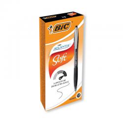 Cheap Stationery Supply of Bic Atlantis Premium Ballpoint Pen Medium Black (Pack of 12) 902133 BC07582 Office Statationery