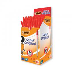 Cheap Stationery Supply of Bic Cristal Ballpoint Pen Medium Red (Pack of 50) 837361 BC10003 Office Statationery