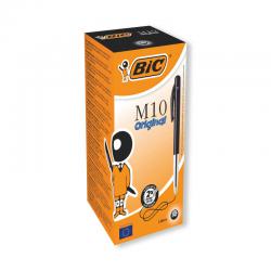 Cheap Stationery Supply of Bic M10 Clic Ballpoint Pen Medium Black (Pack of 50) 901256 BC10062 Office Statationery