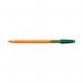 Bic Orange Fine Ballpoint Pen Green (Pack of 20) 1199110113 BC10113