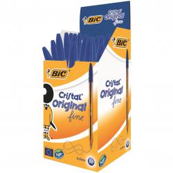 Cheap Stationery Supply of Bic Cristal Fine Ballpoint Pen Blue (Pack of 50) 872730 BC13447 Office Statationery