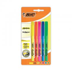 Cheap Stationery Supply of Bic Brite Liner Highlighters Assorted (Pack of 5) 893133 BC25558 Office Statationery