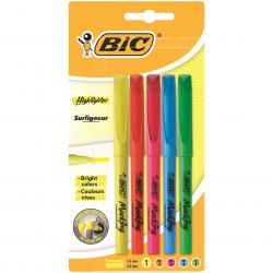 Cheap Stationery Supply of Bic Brite Liner Highlighters Assorted (Pack of 5) 893133 BC25558 Office Statationery