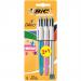 Bic 4 Colours Shine Blister 2+1 (Pack of 20) 902127