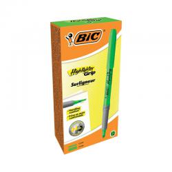 Cheap Stationery Supply of BIC Highlighter Grip Green (Box of 12) 811932 BC31252 Office Statationery