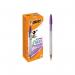 Bic Cristal Fun Ballpoint Pen Large Purple (20 Pack) 929055 BC39581