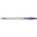 Bic Cristal Fun Ballpoint Pen Large Purple (Pack of 20) 929055
