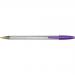 Bic Cristal Fun Ballpoint Pen Large Purple (Pack of 20) 929055