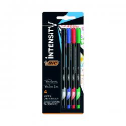 Cheap Stationery Supply of Bic Intensity Fineliner Pen Ultra Fine Tip Assorted (Pack of 4) 942082 BC44933 Office Statationery