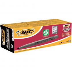 Cheap Stationery Supply of Bic Pocket Permanent Marker Bullet Tip Black (Pack of 12) 8209021 BC45095 Office Statationery