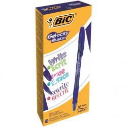 Cheap Stationery Supply of Bic Gel-ocity Illusion Erasable Pen Medium Blue (Pack of 12) 943440 BC46011 Office Statationery