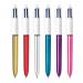 Bic 4 Colours Ballpoint Pens Medium Point Assorted (12 Pack) 964775 BC53763