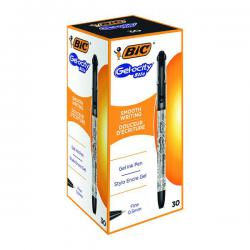 Cheap Stationery Supply of Bic Gelocity Gel Ink Pens 0.5mm Black (Pack of 30) CEL1010266 BC54630 Office Statationery