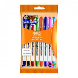 Cheap Stationery Supply of Bic Gel-ocity Gel Ink Pens 0.5mm Assorted (Pack of 8) 992602 BC59413 Office Statationery
