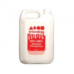 Cheap Stationery Supply of Brian Clegg PVA Glue Red Label 5 Litre GL01 BE02508 Office Statationery