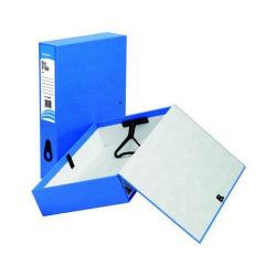 Cheap Stationery Supply of Initiative Lockspring Box File A4/Foolscap 70mm Capacity Blue Office Statationery