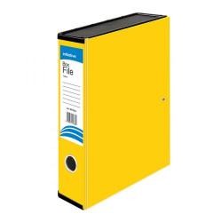 Cheap Stationery Supply of Initiative Lockspring Box File A4/Foolscap 70mm Capacity Yellow Office Statationery