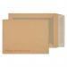 This picture shows the versatile Blake Board Backed Envelopes. Made from sturdy manilla paper, the envelopes have a convenient peel and seal closure and a spacious back pocket. Measuring 241x178mm and weighing 120gsm, this pack contains 125 envelopes.