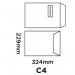 Blake Packaging White Window Peel & Seal Board Back Pocket 324x229mm 150gsm Pack 125 Code 12901 12901