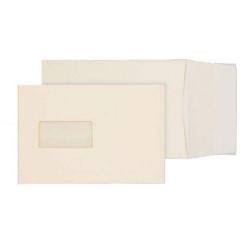 Cheap Stationery Supply of Blake Premium Business Cream Wove Window Peel & Seal Gusset Pocket 229x162x25mm 140gsm Pack 125 6401W Office Statationery