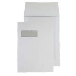 Cheap Stationery Supply of Blake Purely Packaging White Window Peel & Seal Board Back Gusset 324x229x25mm 120gsm Pack 125 92901W Office Statationery