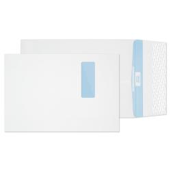 Cheap Stationery Supply of Blake Premium Secure White Window Peel & Seal Tear Resistant Gusset 324x229x25mm 125gsm Pack 100 TR9901 Office Statationery