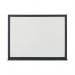 The photograph captures a high-quality Bi-Office drywipe board with a sleek black frame and a spacious whiteboard surface measuring 900x600mm. It exudes professionalism and simplicity, making it a perfect addition to any modern workspace.