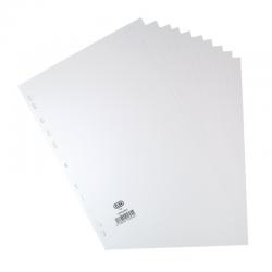 Cheap Stationery Supply of Elba 10-Part Divider 160gsm Manilla Multipunched A4 White 100204881 BX05695 Office Statationery