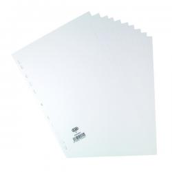 Cheap Stationery Supply of Elba 10-Part Divider 160gsm Manilla Multipunched A4 White 100204881 BX05695 Office Statationery