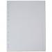Elba 12-Part Divider 160gsm Multipunched A4 White 400007502 BX06122