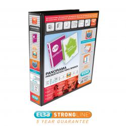 Cheap Stationery Supply of Elba Panorama 40mm 4 D-Ring Pres Binder A4 Blk (Pack of 6) 400008417 BX06536 Office Statationery