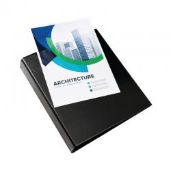 Cheap Stationery Supply of Elba Panorama 65mm Presentation Lever Arch File A4 Black (Pack of 5) 400008439 BX06577 Office Statationery