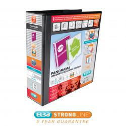 Cheap Stationery Supply of Elba Panorama 65mm 4 D-Ring Pres Binder A4 Black (Pack of 4) 400008442 BX06592 Office Statationery