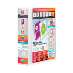 Cheap Stationery Supply of Elba Panorama 65mm 4 D-Ring Pres Binder A4 White (Pack of 4) 400008673 BX06718 Office Statationery