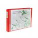 The image shows a red Bantex ring binder from Elba Vision with a 30mm spine and 4D-rings. It is oblong in shape and fits A3 paper. The binder is empty and ready to be filled with important documents. Its sturdy construction and bold color make it stand out on any desk or shelf.