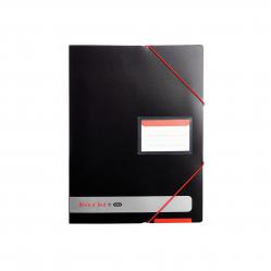 Cheap Stationery Supply of Elba Black n Red Display Book 20 Pocket A4 400050725 Office Statationery