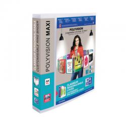 Cheap Stationery Supply of Elba Polyvision A4 Maxi 30mm 4 D-Ring Presentation Binder (Pack of 10) 100080798 BX70901 Office Statationery